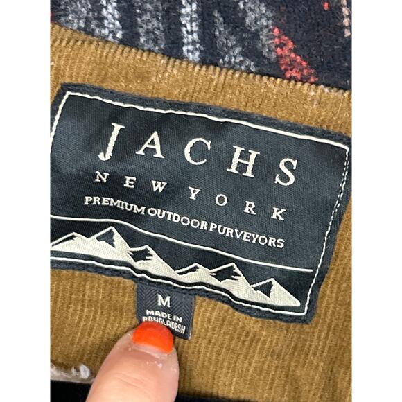JACHS New York Men’s M Multicolor Aztec Sherpa Lined Button Up Jacket Coat - Picture 5 of 7